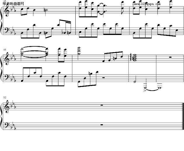 秋叶寄思语-Bach4
