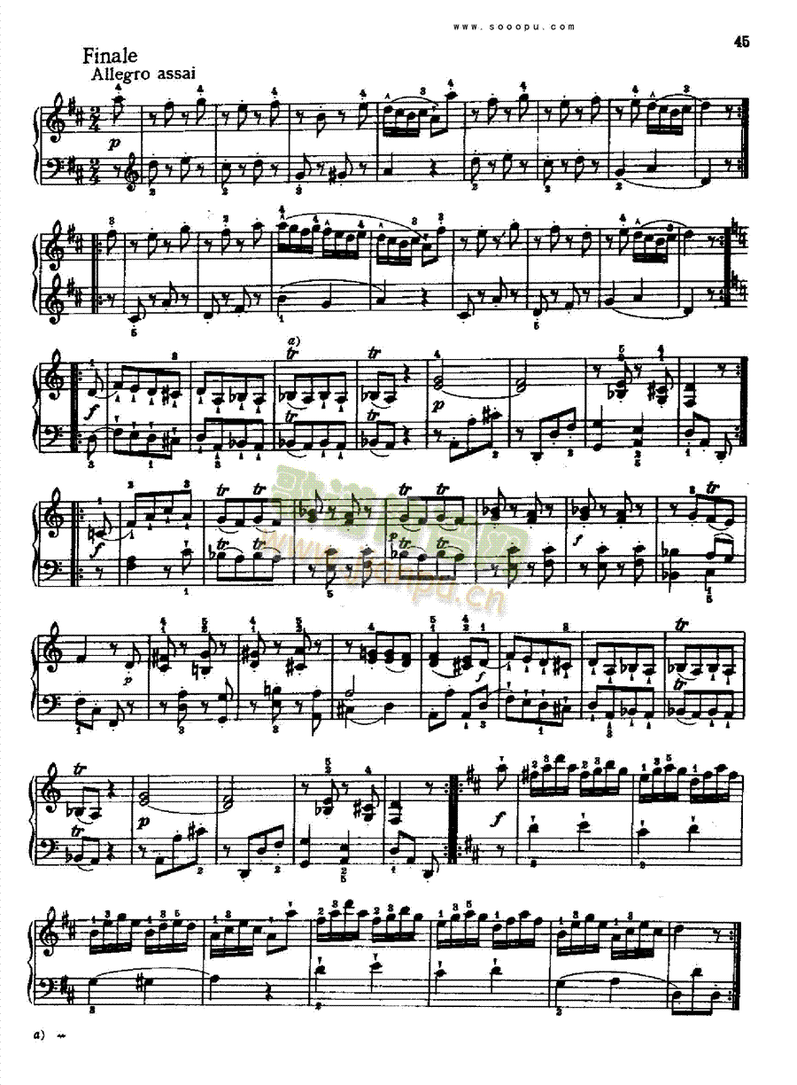 奏鸣曲 五1767 键盘类 钢琴11