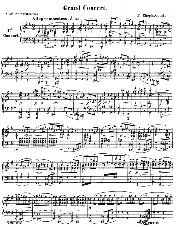 钢琴第一协奏曲 op.11-1-肖邦1