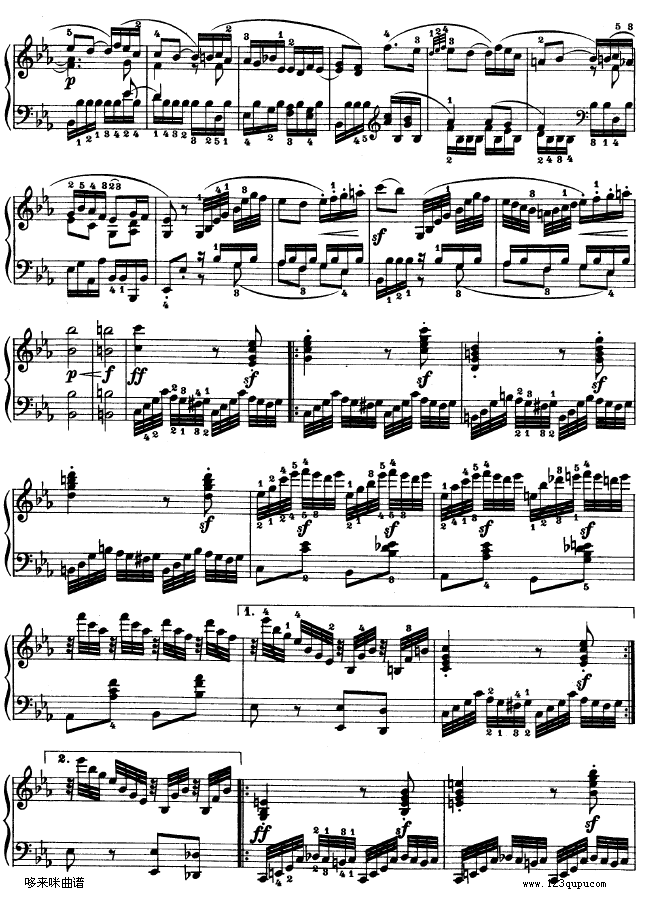 降E大调第四钢琴奏鸣曲-Op.7-贝多芬20
