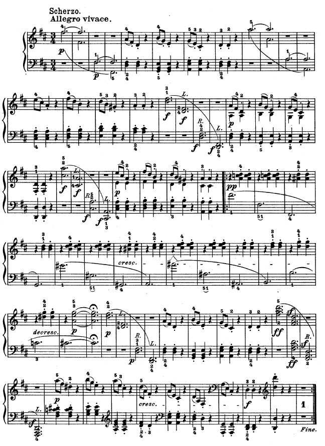 第十五钢琴奏鸣曲-（Op.28）15