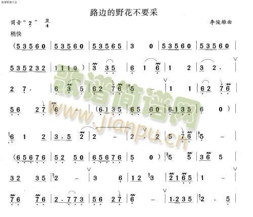 路边的野花不要采1