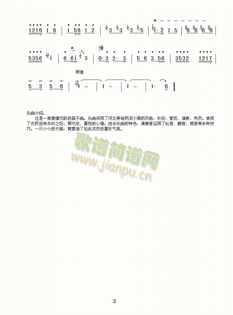 喜庆(笛子独奏)3