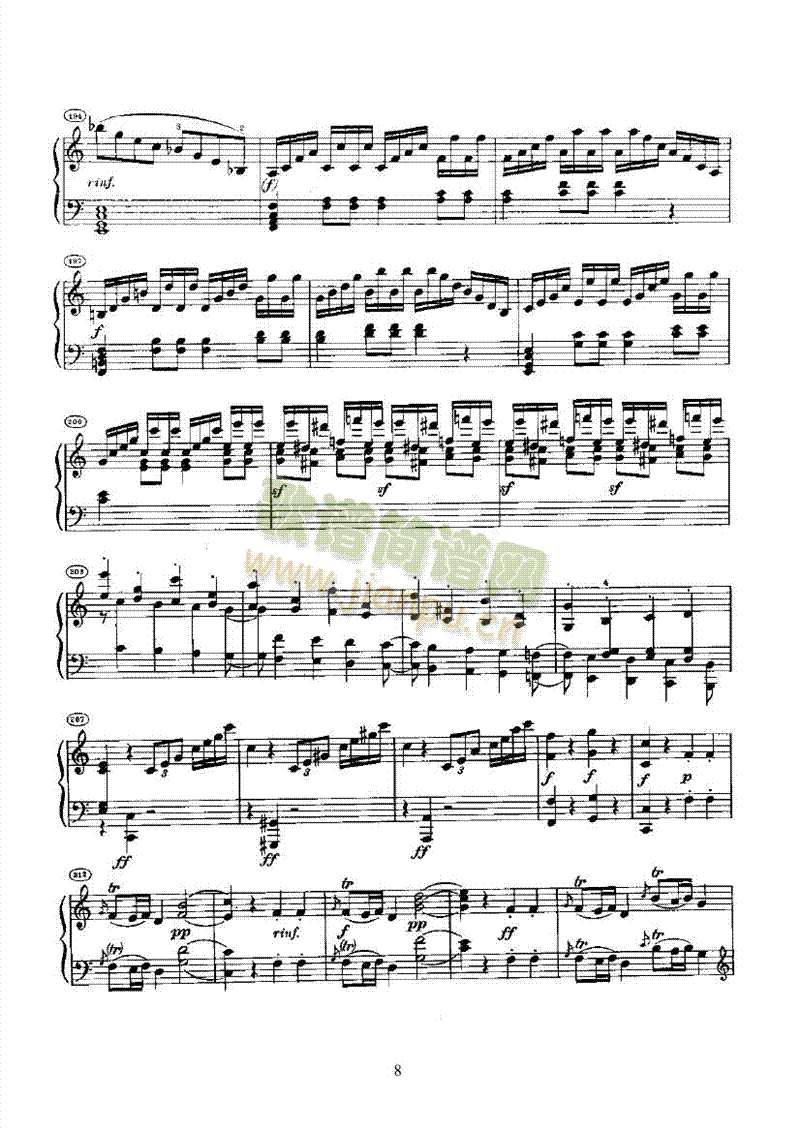 奏鸣曲(Opus2 Nr.3) 键盘类 钢琴8