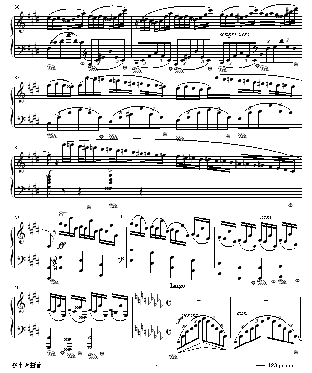 幻想即兴曲-滴漏打谱-肖邦3