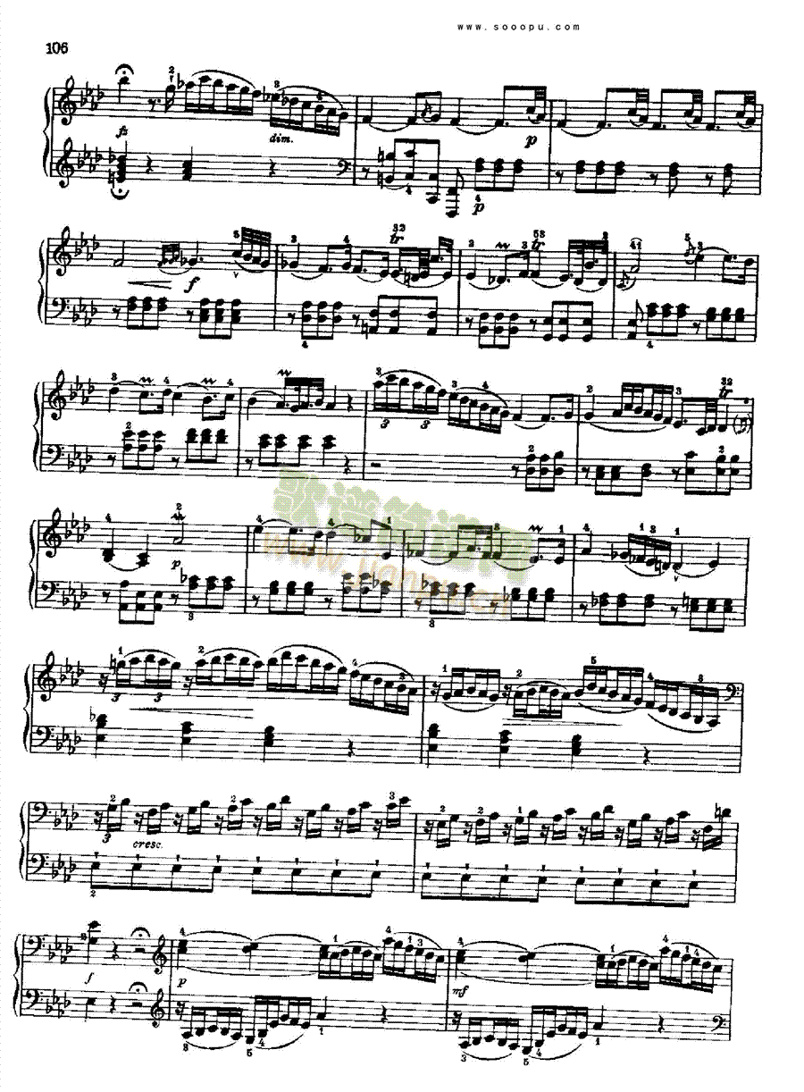 奏鸣曲十一1786年出版 键盘类 钢琴5