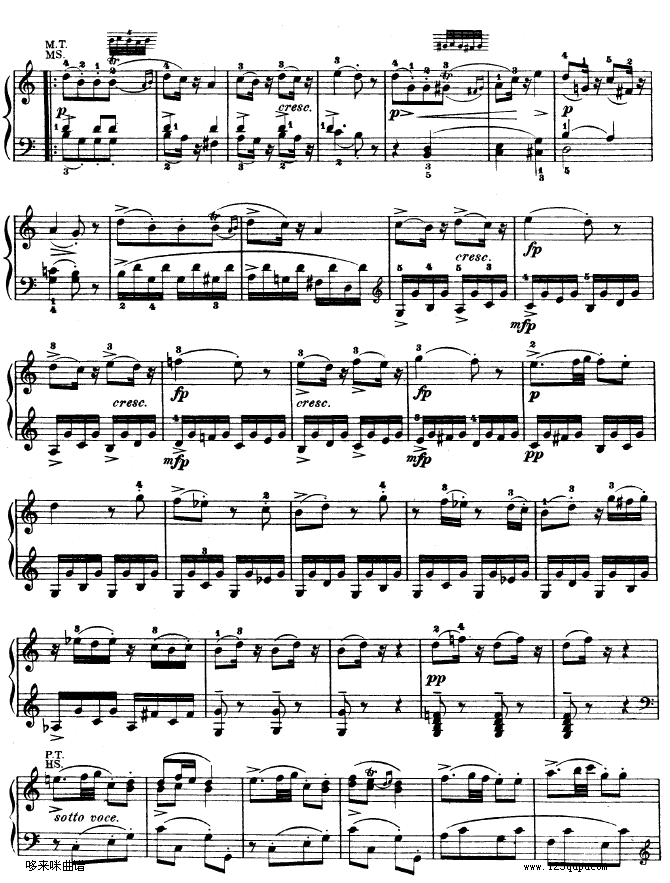 钢琴奏鸣曲 kv330-莫扎特11