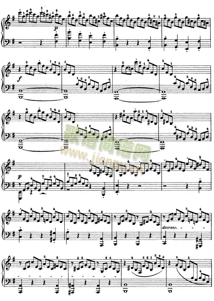 E大调第九钢琴奏鸣曲　Op. 14 No―111
