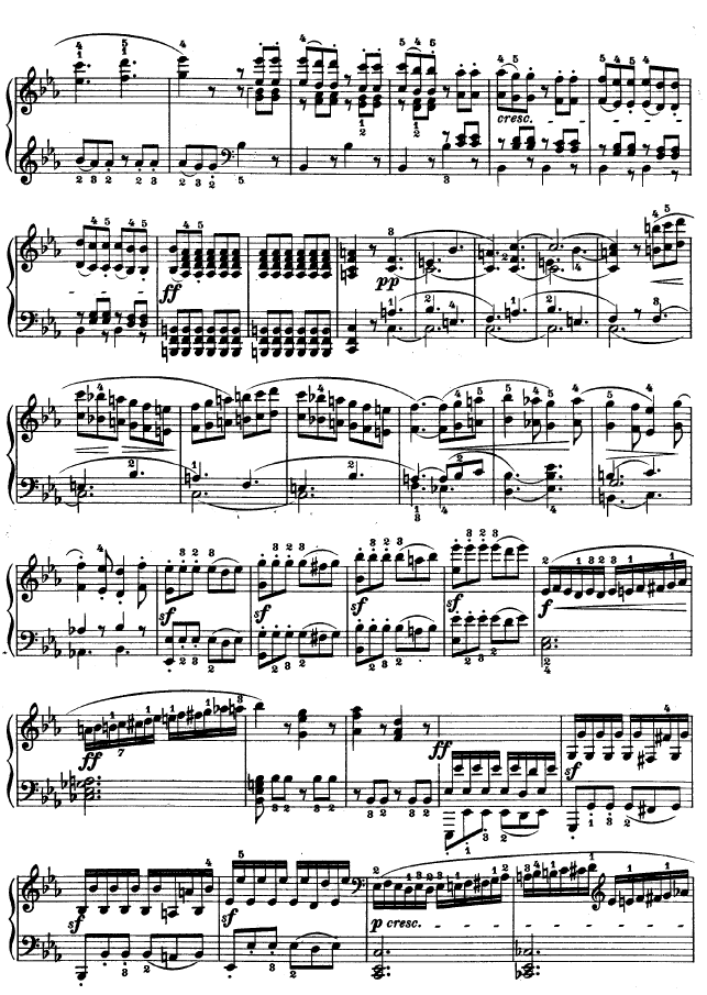 降E大调第四钢琴奏鸣曲-Op.78