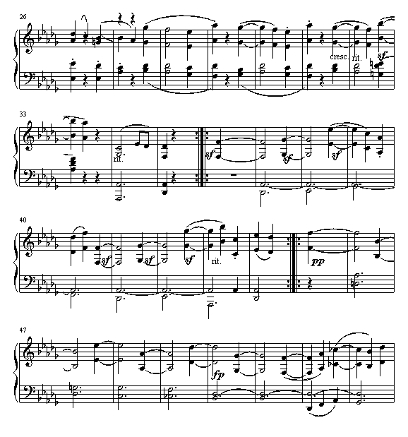 贝多芬《月光》第二乐章2