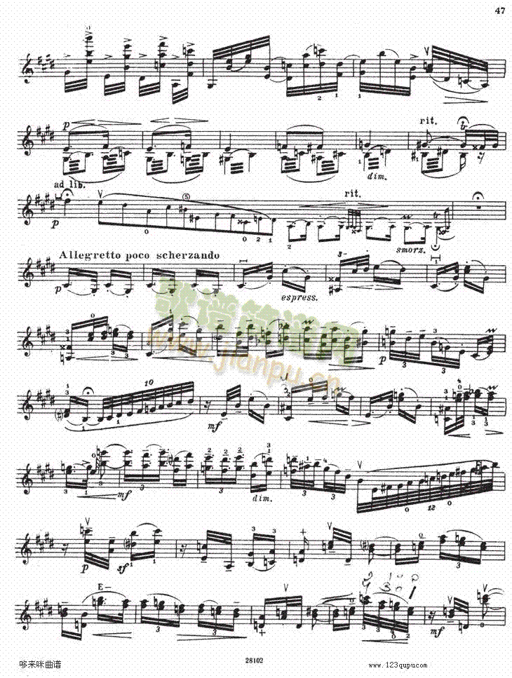伊萨伊小提琴奏鸣曲（sonate No6）4