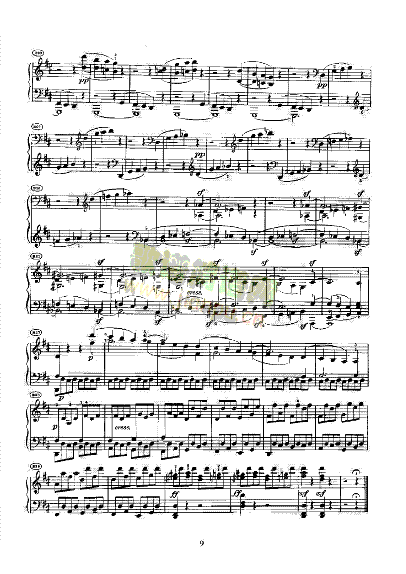 奏鸣曲(Opus10 Nr.3) 键盘类 钢琴9