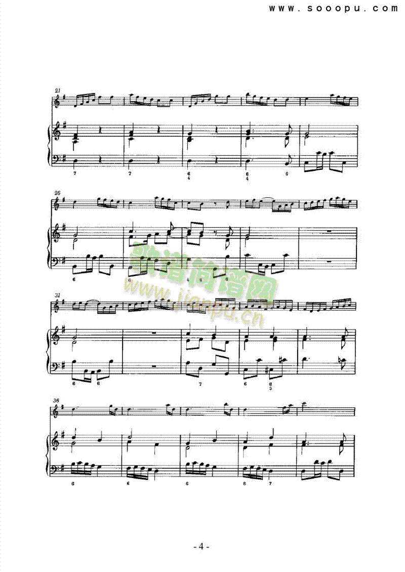 第五奏鸣曲（总谱） 管乐类 长笛4