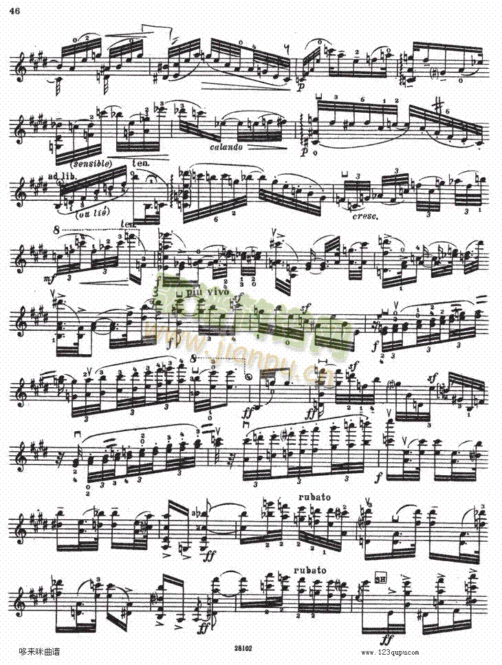 伊萨伊小提琴奏鸣曲（sonate No6）3