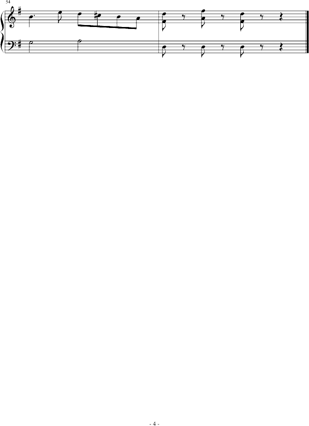 G大调弦乐小夜曲第一乐章4