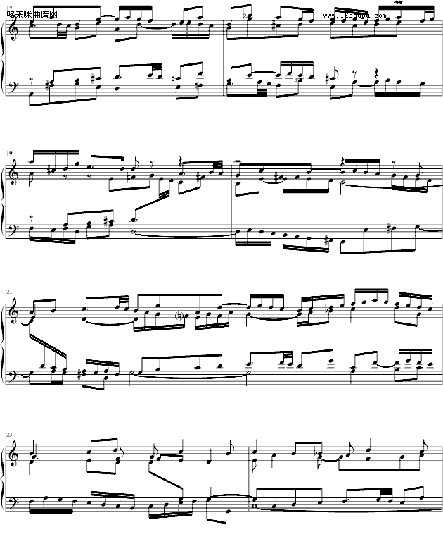 戈原-巴赫Fuga I(BWV 846-2)-巴赫3