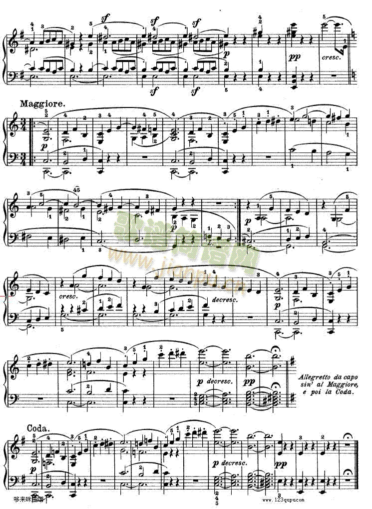E大调第九钢琴奏鸣曲　Op. 14 No―1-贝多芬8
