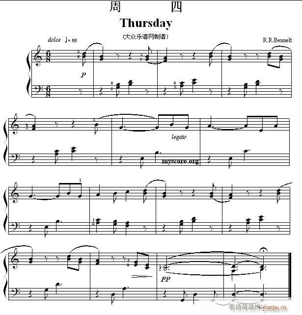 考级初级曲目 周四(Thursday)1
