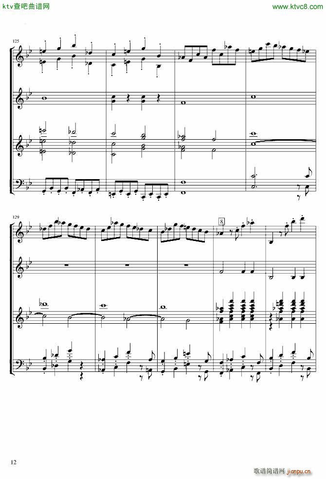 莫扎特g小调第40交响曲第一乐章 电子琴_莫扎特12