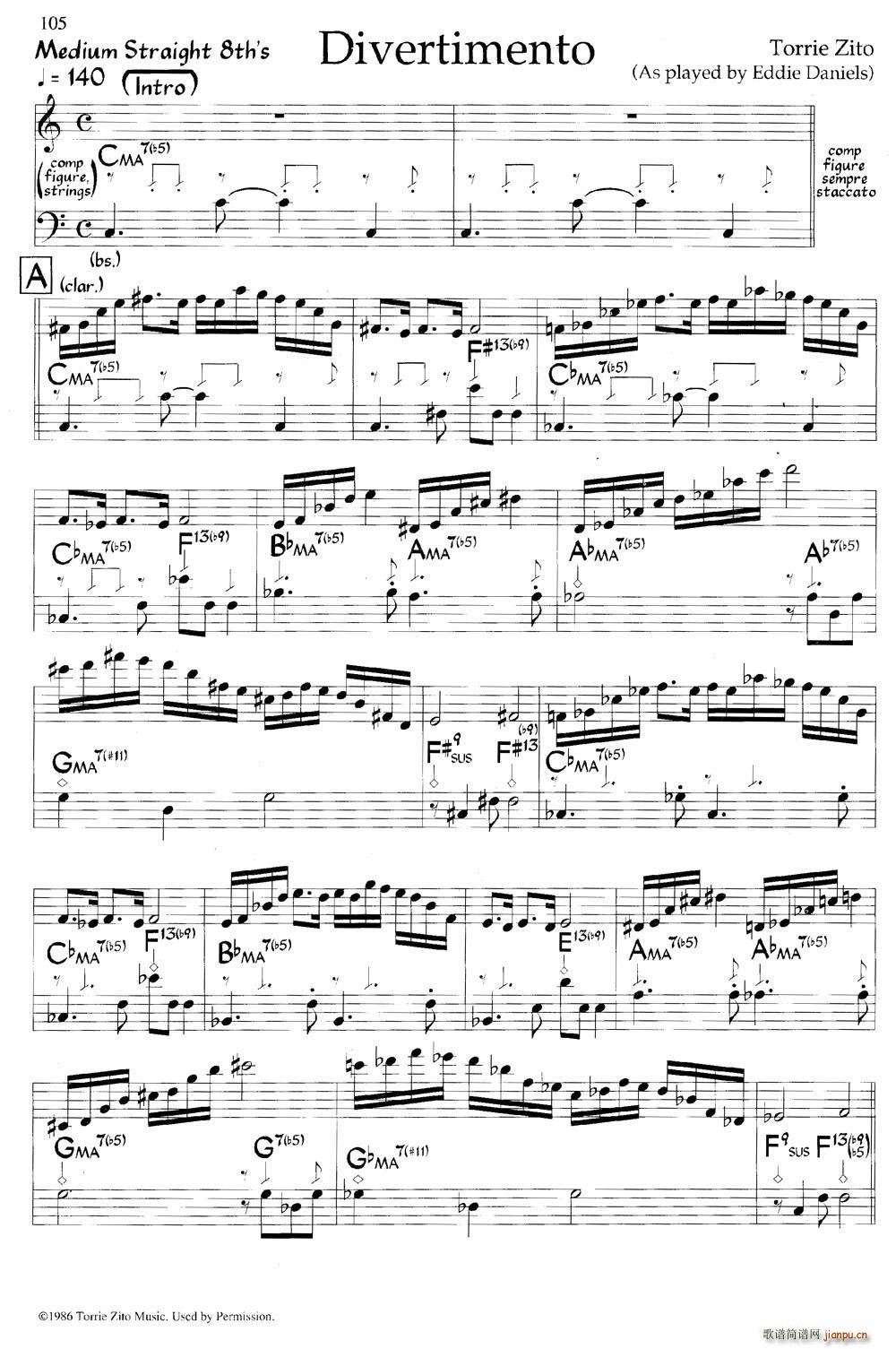 Divertimento(爵士钢琴曲)1