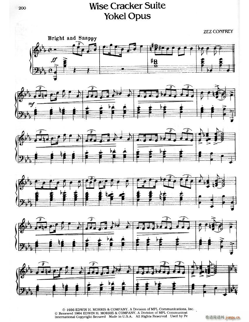 Confrey Wise Cracker Suite 1 Yokel Opus1
