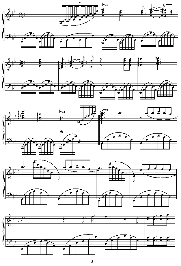 MEMORY-钢琴谱(钢琴曲)-克莱德曼3