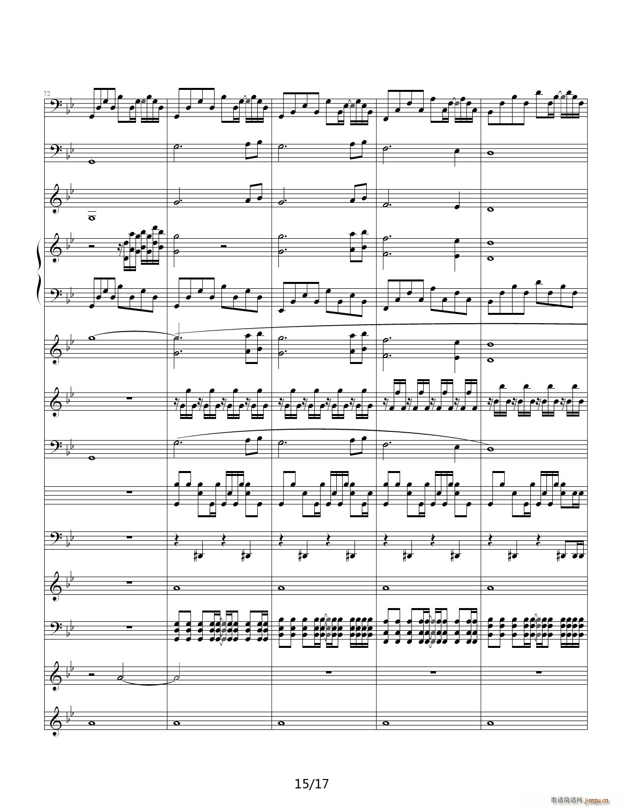 悲伤奏鸣曲 降B调15