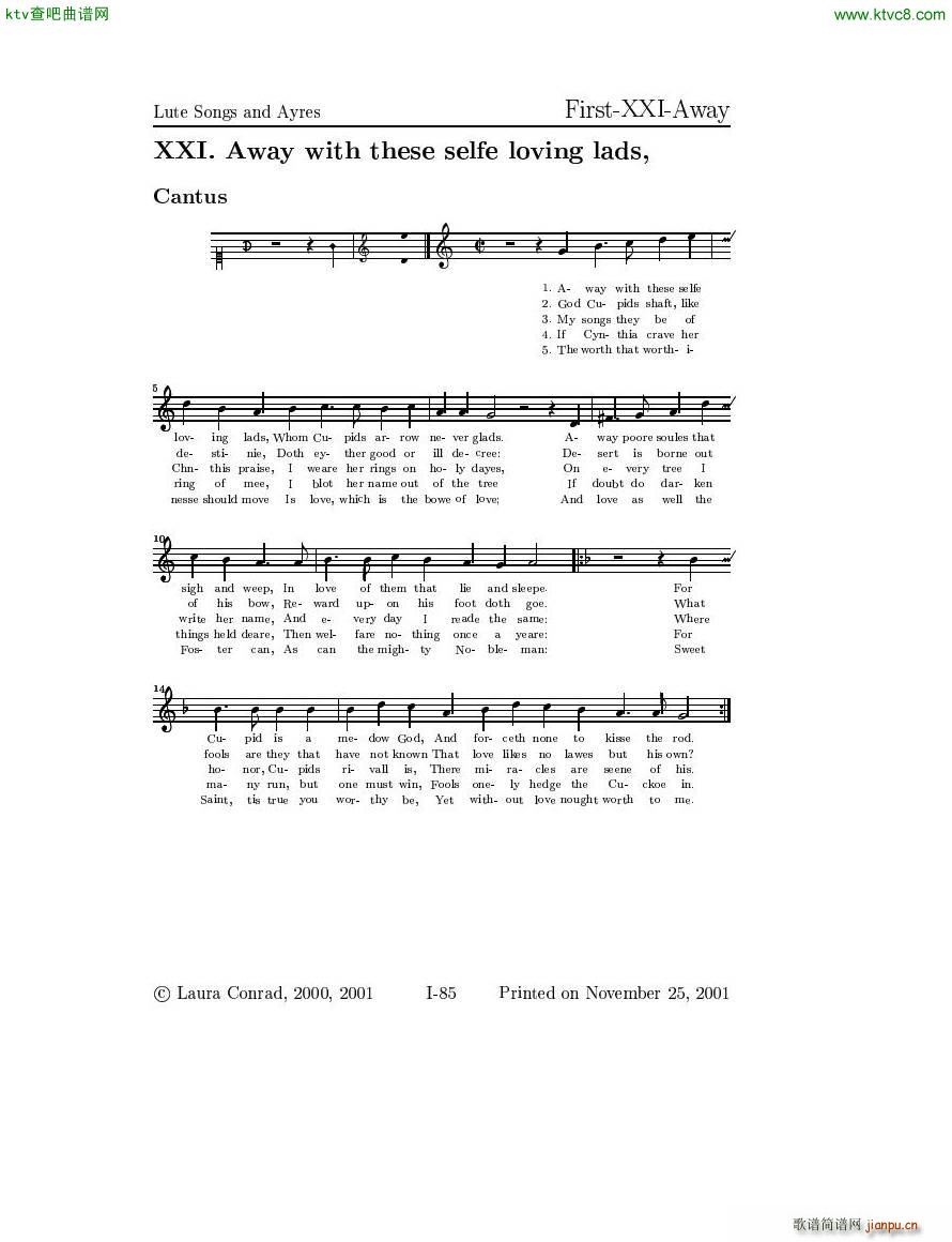 Dowland Lute Music 二41