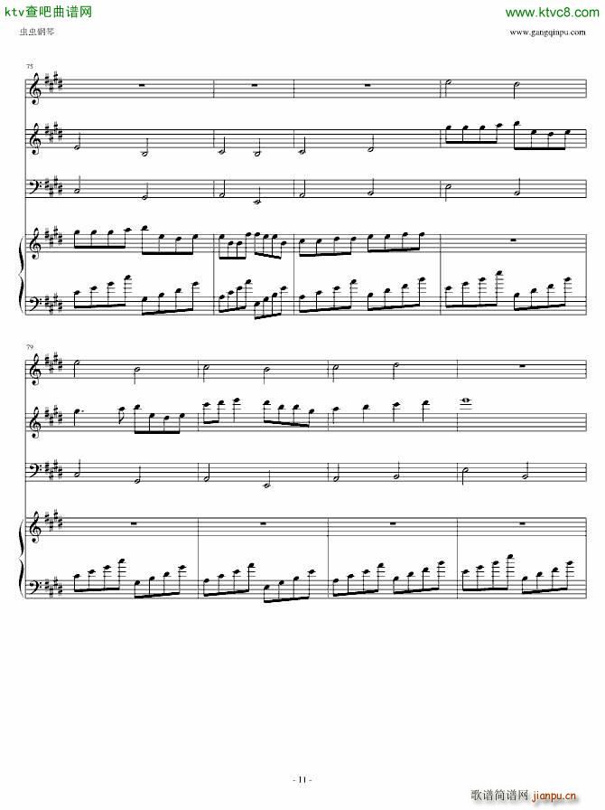 卡农森林版_帕赫贝尔 Pachelbel11