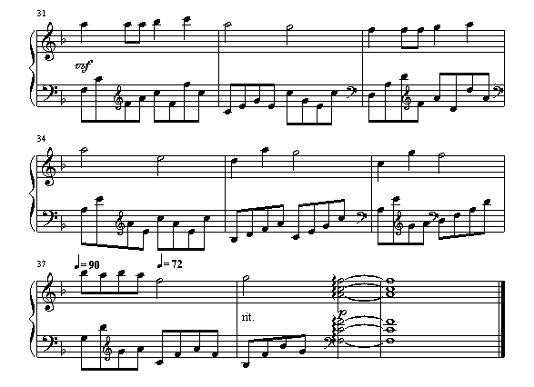 虫儿飞-钢琴谱(钢琴曲)-动漫影视3