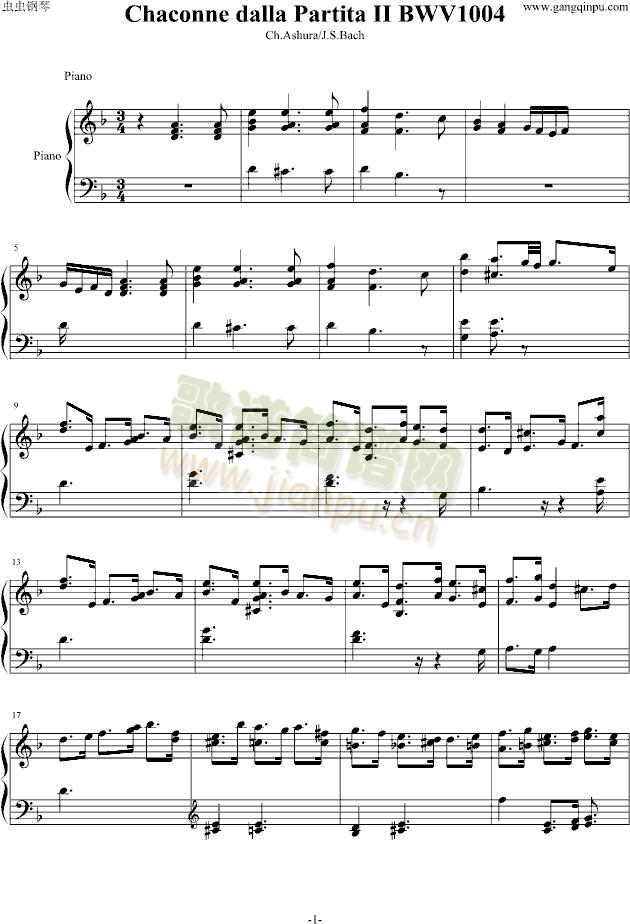巴赫神作BWV.1004Chaconne改编1