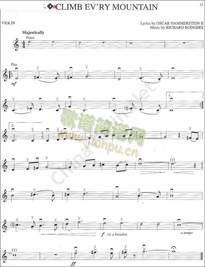 仙乐中的《CLIMB EV`RY MOUNTAIN》1