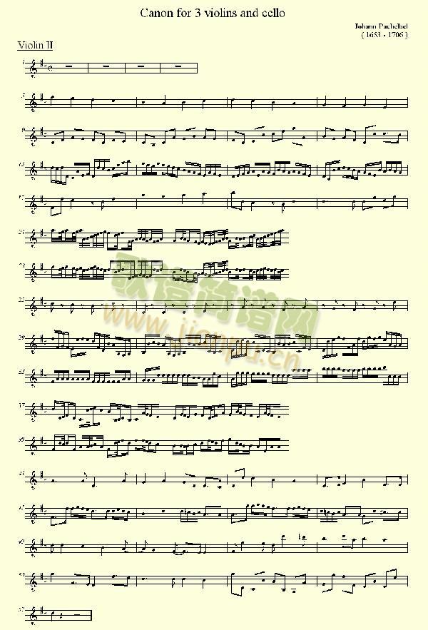 pachelbel`s canon for 3 violins and cello2
