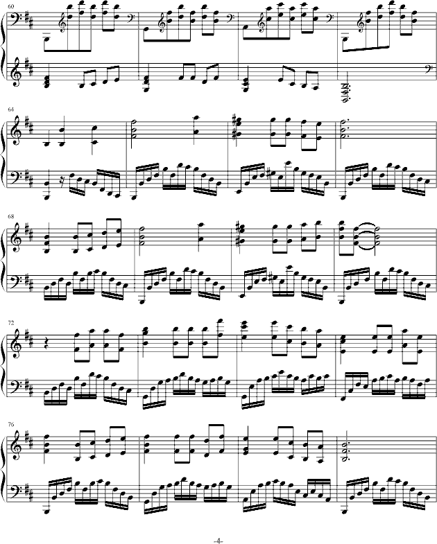 黑蔷薇组曲⒉世界左岸-钢琴谱(钢琴曲)-aqtq3144