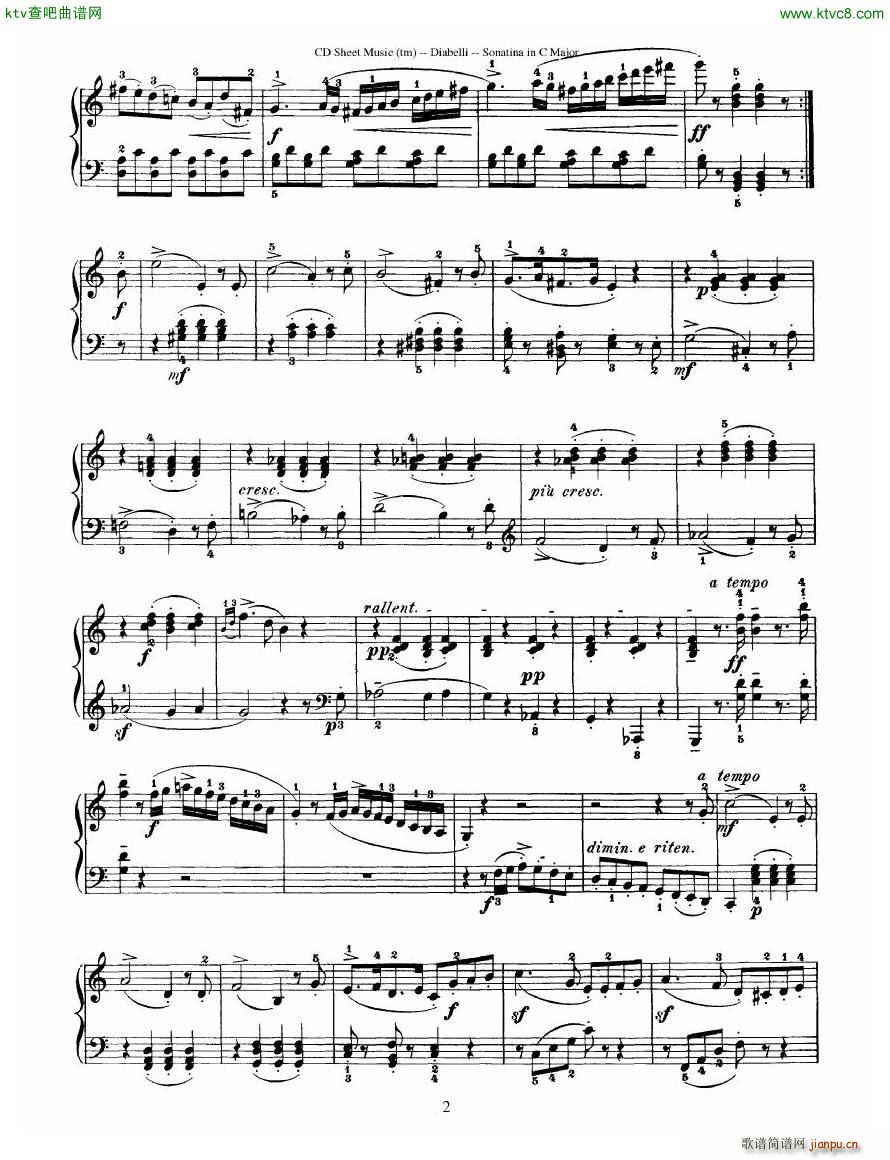 Diabelli Sonatinas Op 151 No 1 4 23P19