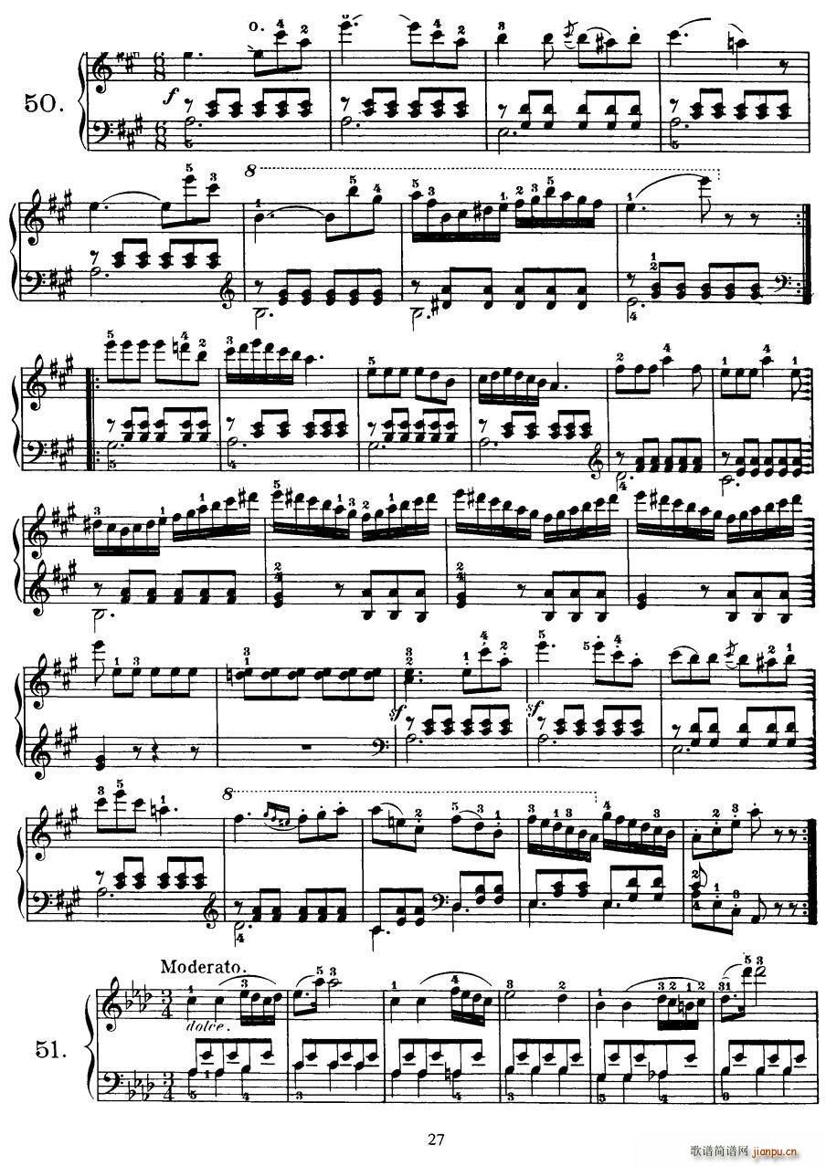 Czerny - 100 Progressive Studies Op 139（47―57）3
