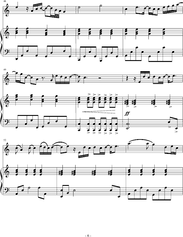 爱很简单- 伴奏-钢琴谱(钢琴曲)-陶��6