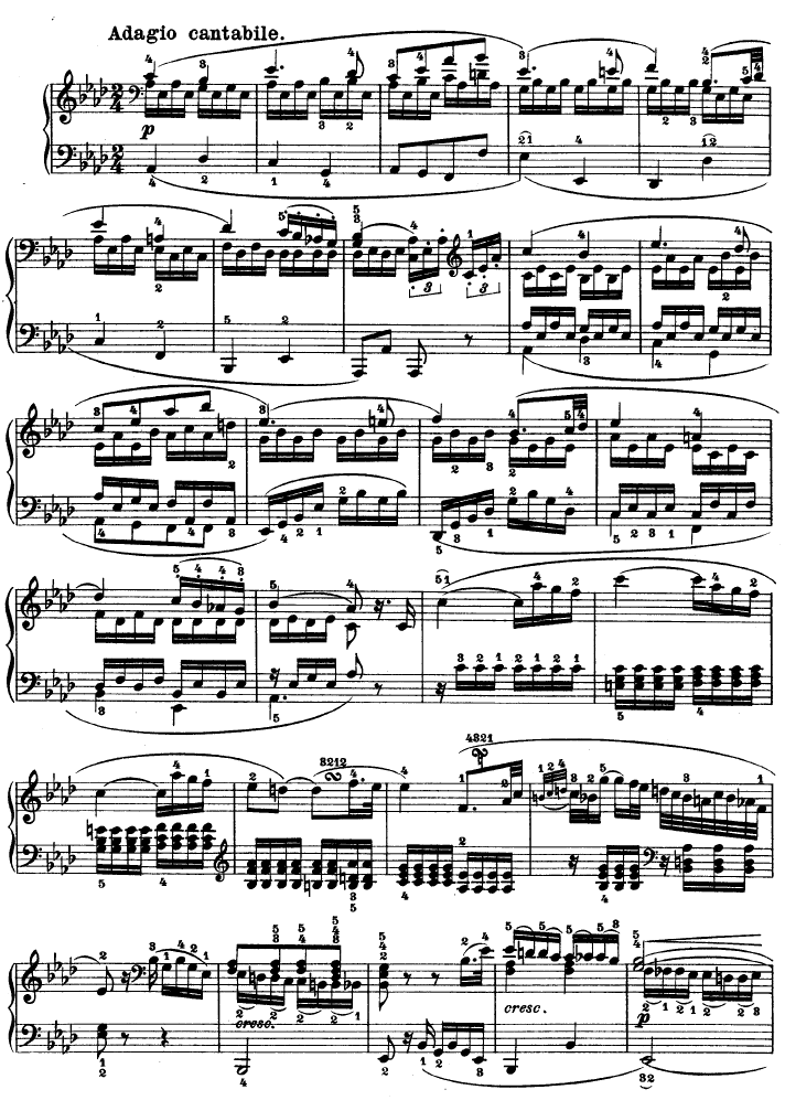 C小调第八琴奏鸣曲（悲怆）Op―13-钢琴谱(钢琴曲)-贝多芬-beethoven9