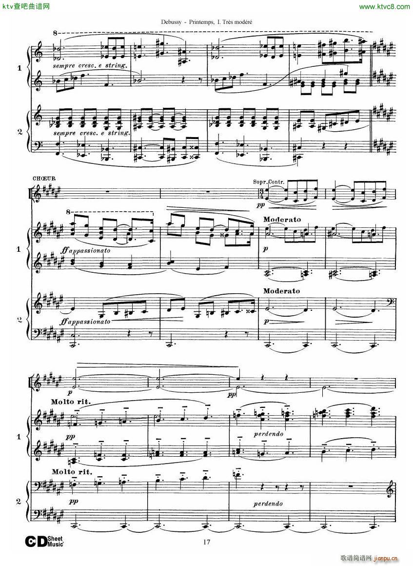 Debussy Printemps I17