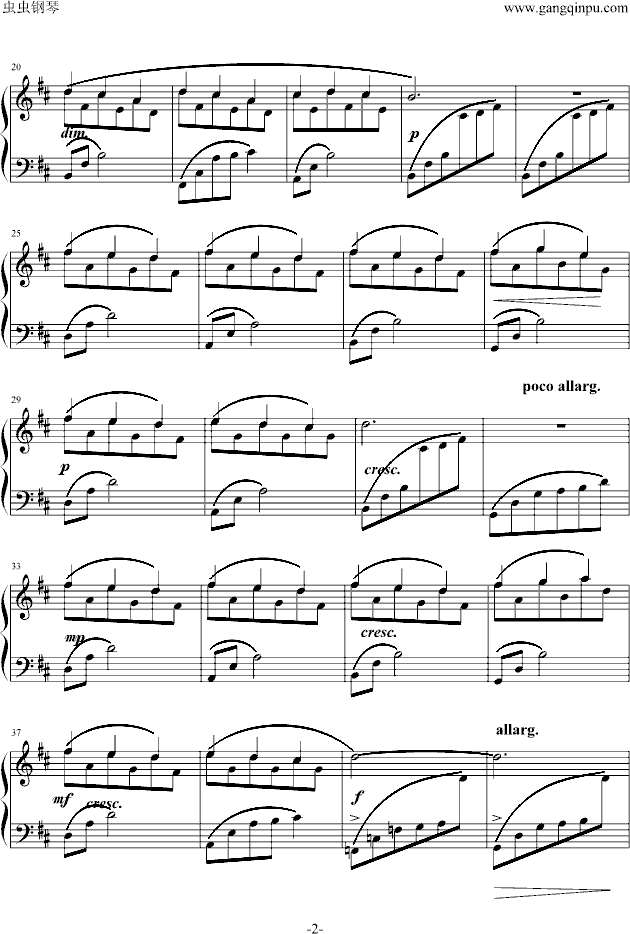 le onde-钢琴谱(钢琴曲)-Ludovico Einaudi2