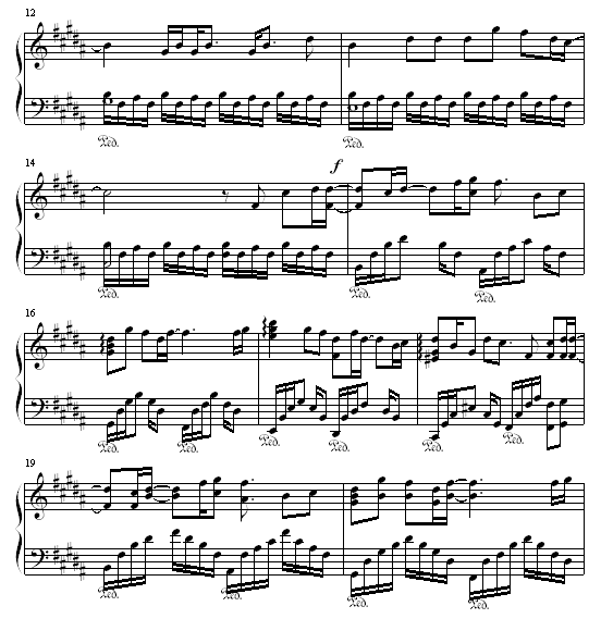 发如雪(修改版)-钢琴谱(钢琴曲)-周杰伦2
