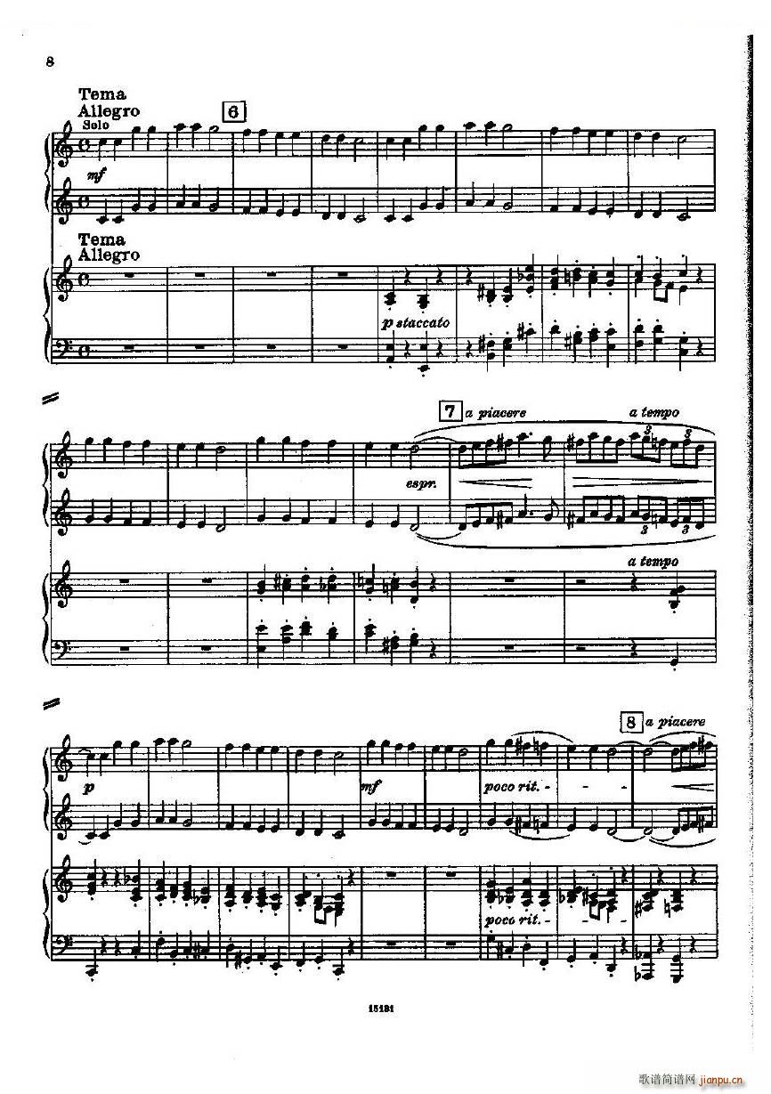 Dohnanyi Variations Nursery Rhyme Op25（一）8