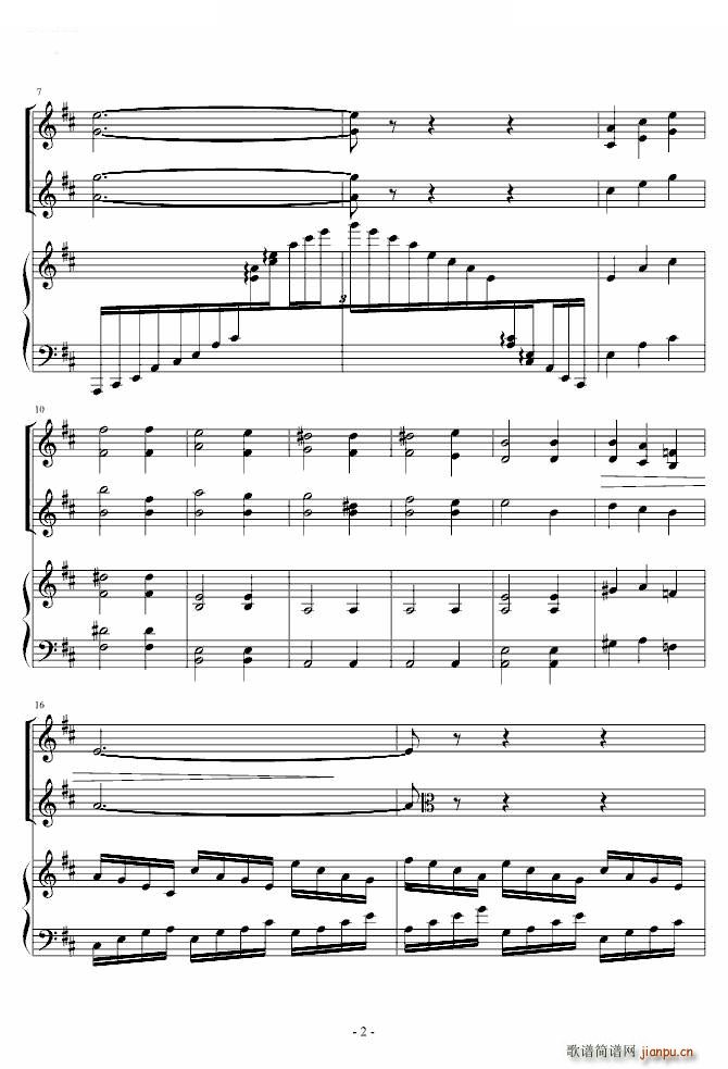 《花之圆舞曲》小提琴 钢琴 中提琴_柴科夫斯基 PeterIlyichTchaikovsky2
