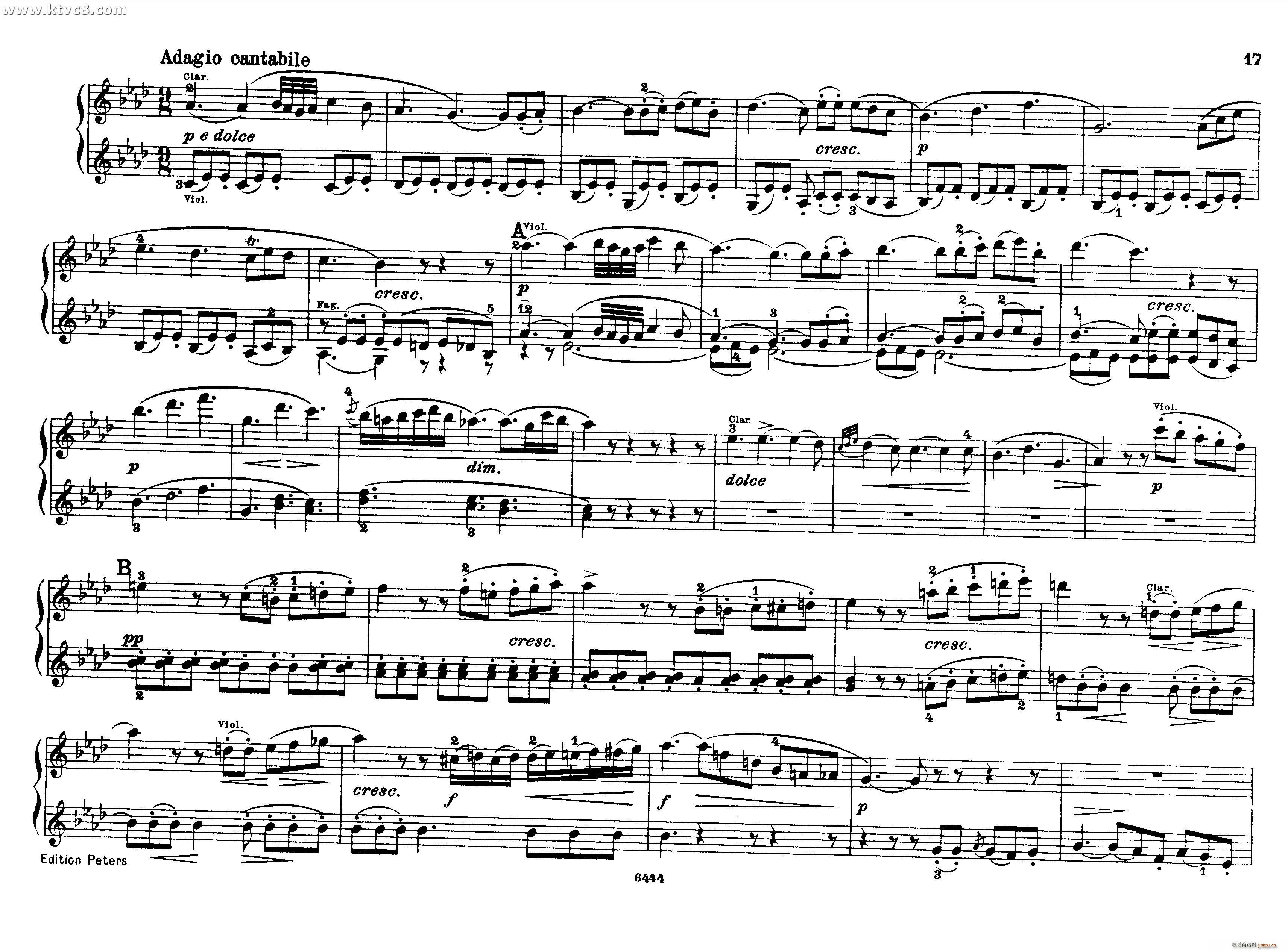 贝多芬大七重奏Op 20 钢琴四手联弹6