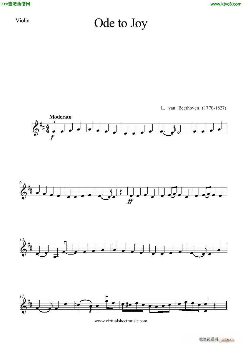 Beethoven op xx Ode to Joy vn pno3