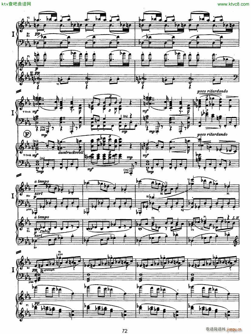 Bruckner Symphony No 4 4 hands arr 二21