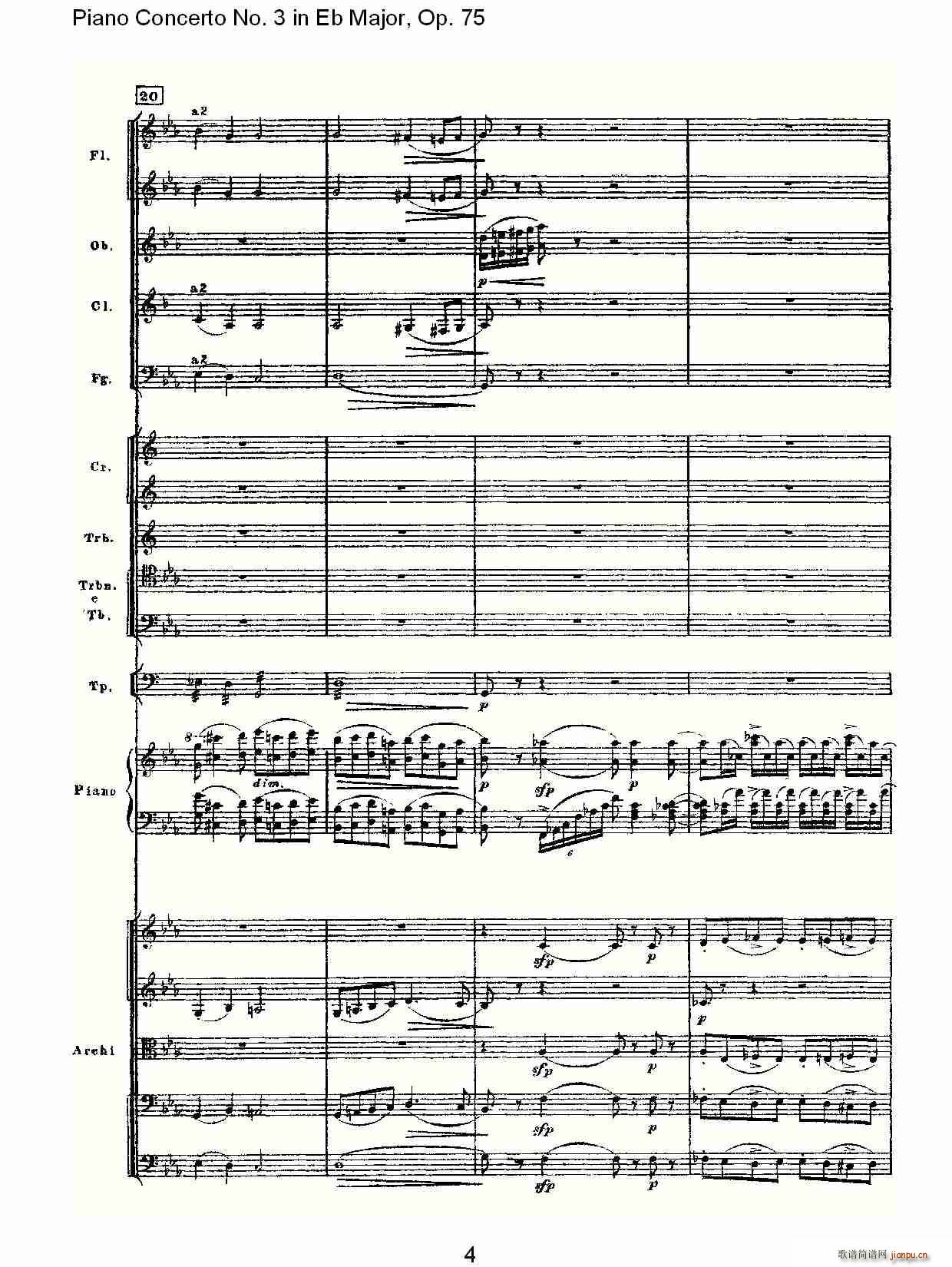 Piano Concerto No.3 in Eb Major,Op.75（Eb大调第三钢琴协奏曲）_彼得・伊利奇・柴可夫斯基4