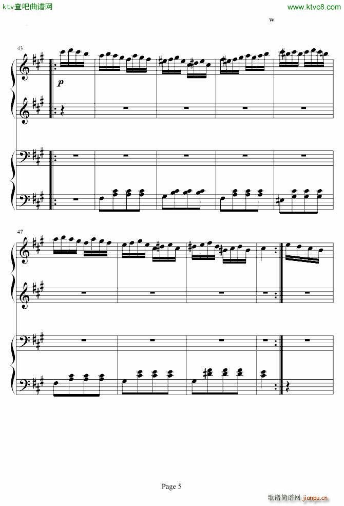 土耳其进行曲 四手联弹 李云迪_周杰伦5