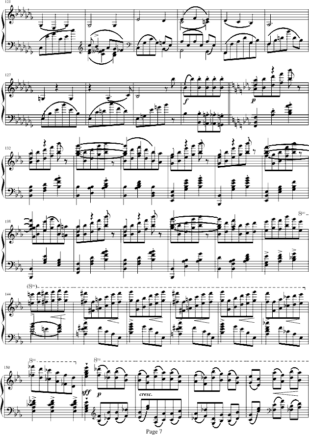 蓝色多瑙河-Schulz-Evler改编-钢琴谱(钢琴曲)-约翰・斯特劳斯7