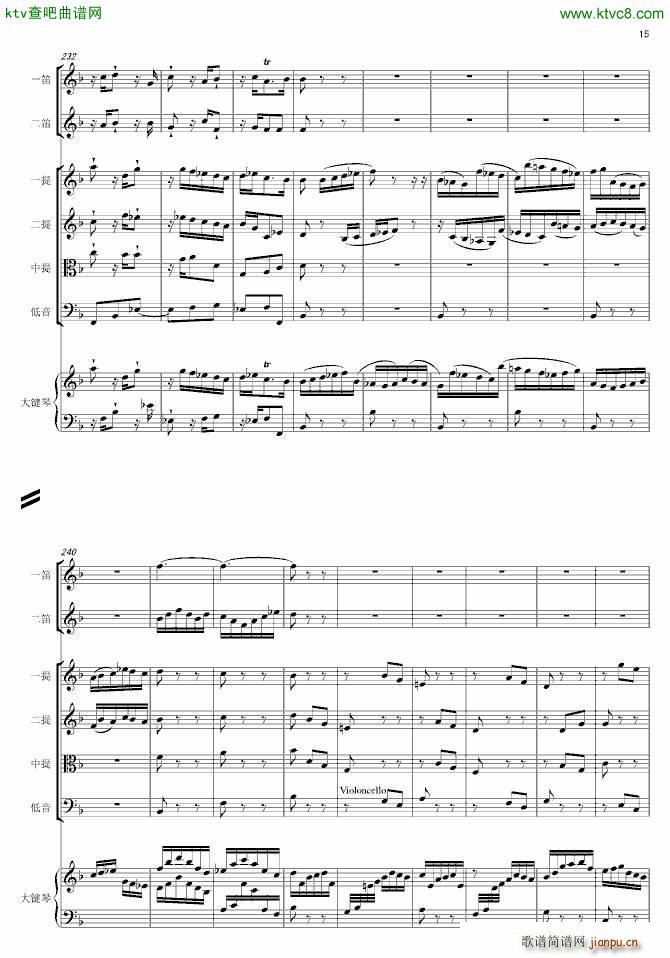 F大调第六号钢琴协奏曲 第一乐章_巴哈 Bach Johann Sebastian27